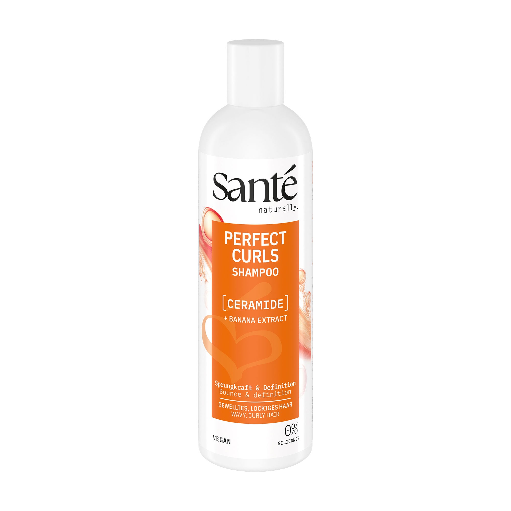 Шампунь Sante Perfect Curls для кучерявого волосся, з керамідами та екстрактом банана, 250 мл