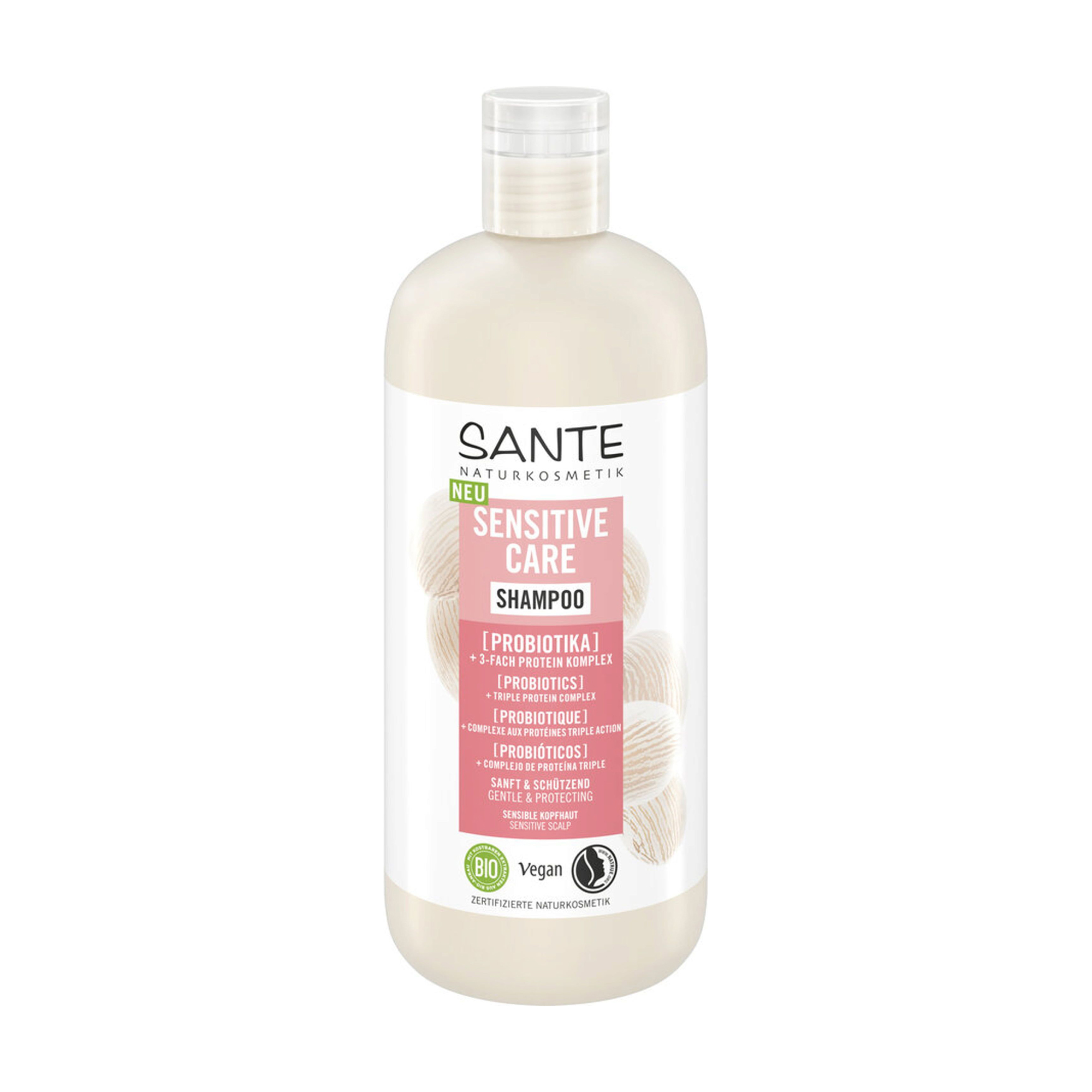 Шампунь Sante Sensitive Care Shampoo для захисту чутливої шкіри голови, з пробіотиками, 500 мл
